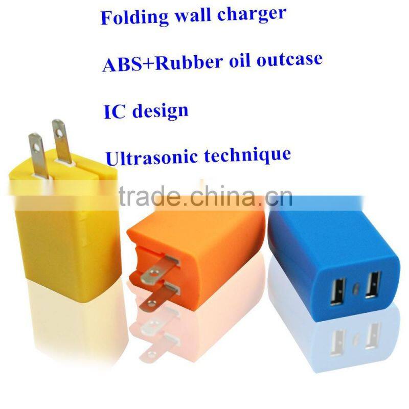 Wholesale 5 V 1.8 A USB Home Wall Travel Adapter Foldable Plug for iPhone 6S 6 5S