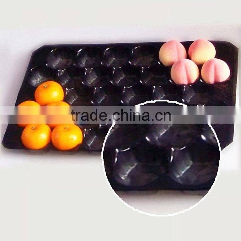 pp pvc ps pe fruit trays, colorful fruit plate