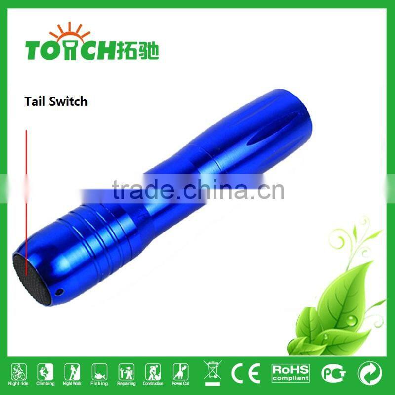 Mini Portable Aluminum alloy Slim 1.5v AA Battery led lamp Waterproof Torch Flashlight Emergency Use and Promotion Use TL-3052