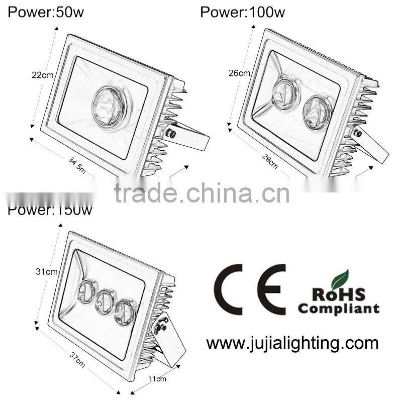 CE&RoHS Super power high lumen outdoor 150w led flood light