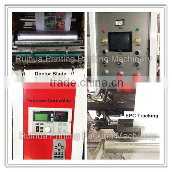 Fully Automatic PP Woven Bag 4-Colour Flexo Printing Machine,High Effect Stable plastic bag printing machine