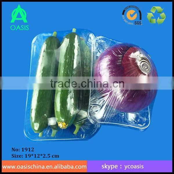 Clear plastic blister packaging PET tray