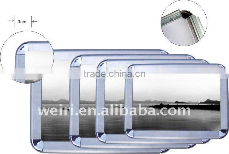 Aluminum Openable Commercial Poster Frame, Snap Poster Frame