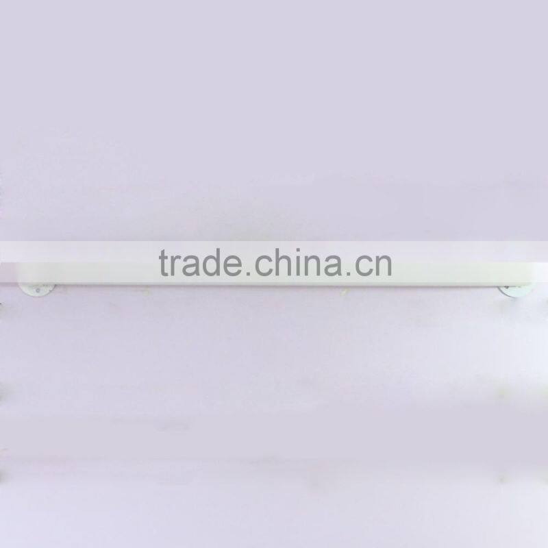 Sample white wall mounted clothes rack/ garment wall display rack