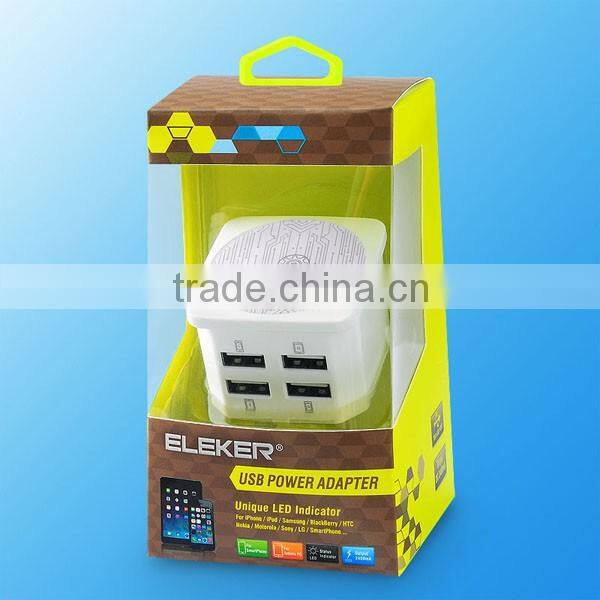 2016 NewStyle Factory Price. 4.2A Electric Travel Wall Charger Usb ,Smart Mobile Charger