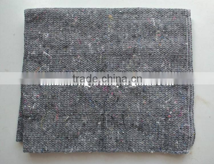 Stitch bonded nonwoven grey color cotton mop cloth., cotton floor mop cloth