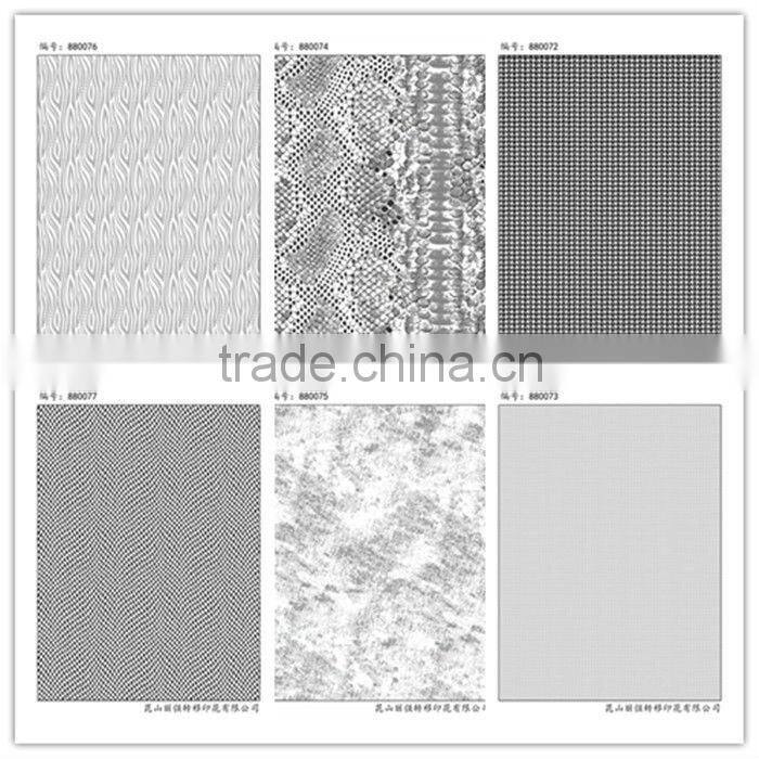 Crystal film for leather