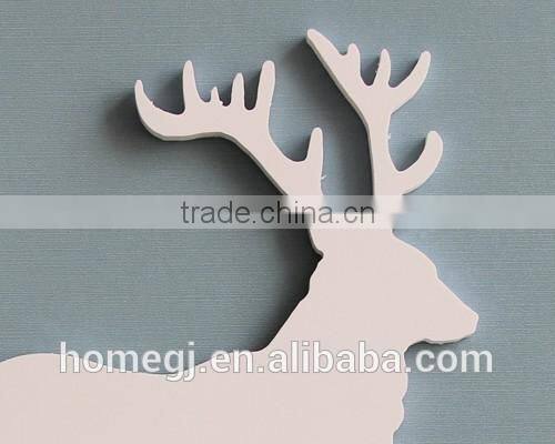 fashion fireproof shelf rack, good quality carved deer style plastic wall shelf