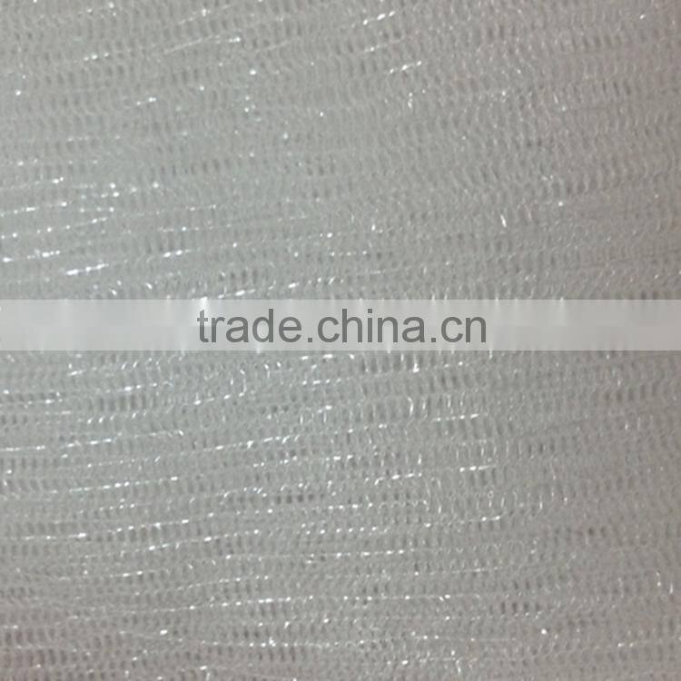 cheap 100% polyester glint intensive mesh fabric