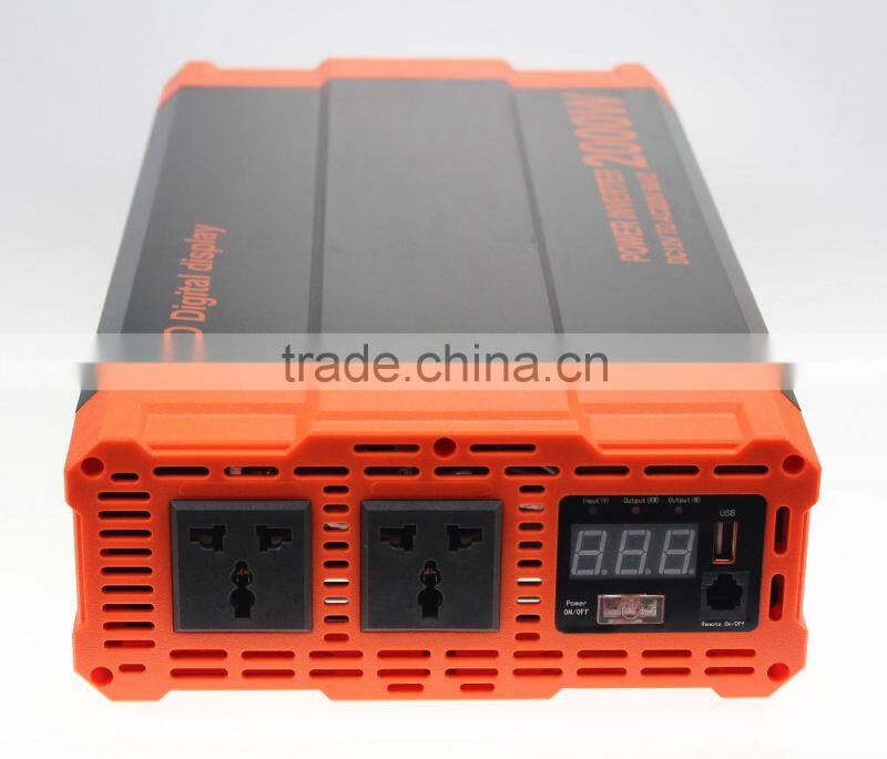 12VDC 220VDC 2000w modified solar power inverter 2000w