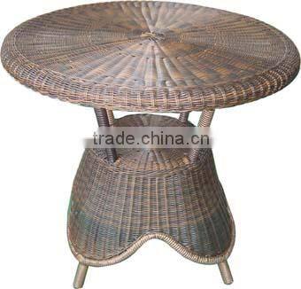 outdoor furniture rattan table with different table top