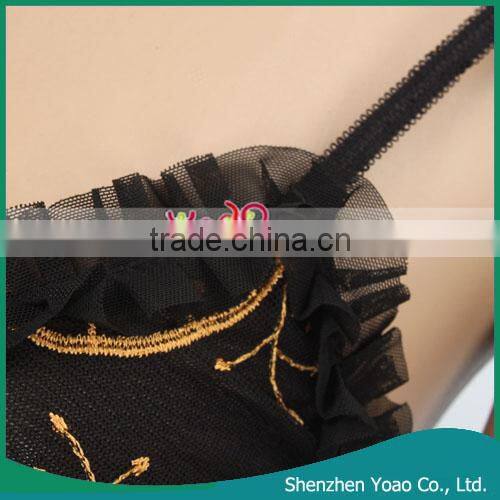 Wholesale Sexy Lingerie Overskirt Black With Yellow