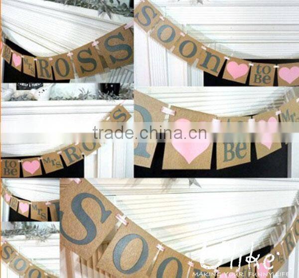 welcomed memorable party paper party jointed banner hanging paper banner china home decor wholesale