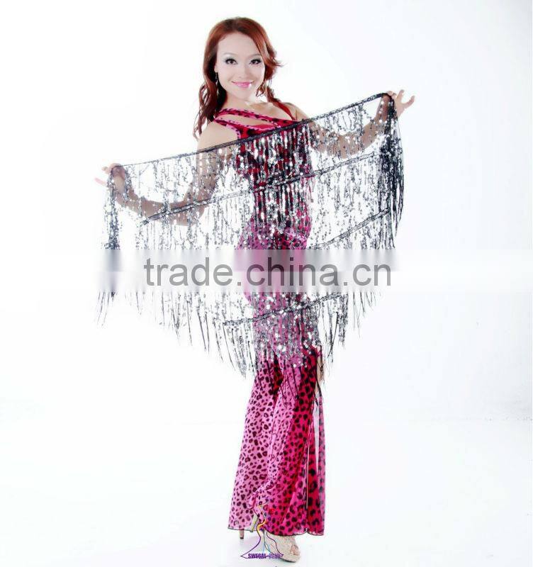 SWEGAL wholesale belly dance hip scarves,belly dance hip belt,turkish belly dance costume SGBDJ13071
