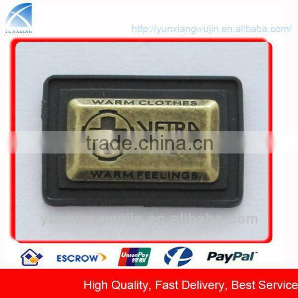 CD8542 Fashion Custom Letters Metal Clothing Labels