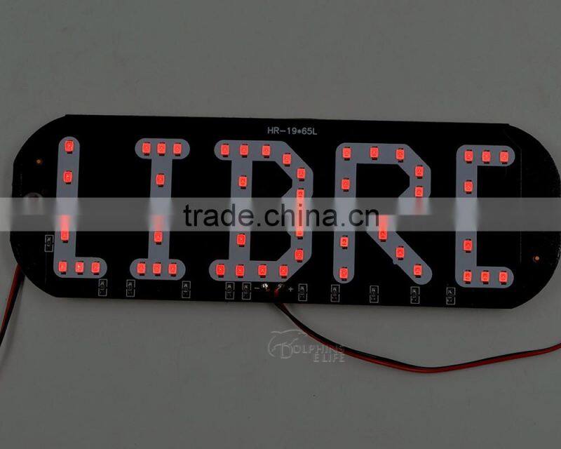 58SMD Taxi LED Top Light Beautiful Advertising Taxi Cab Top Lights Libre LED License Plate Lamp