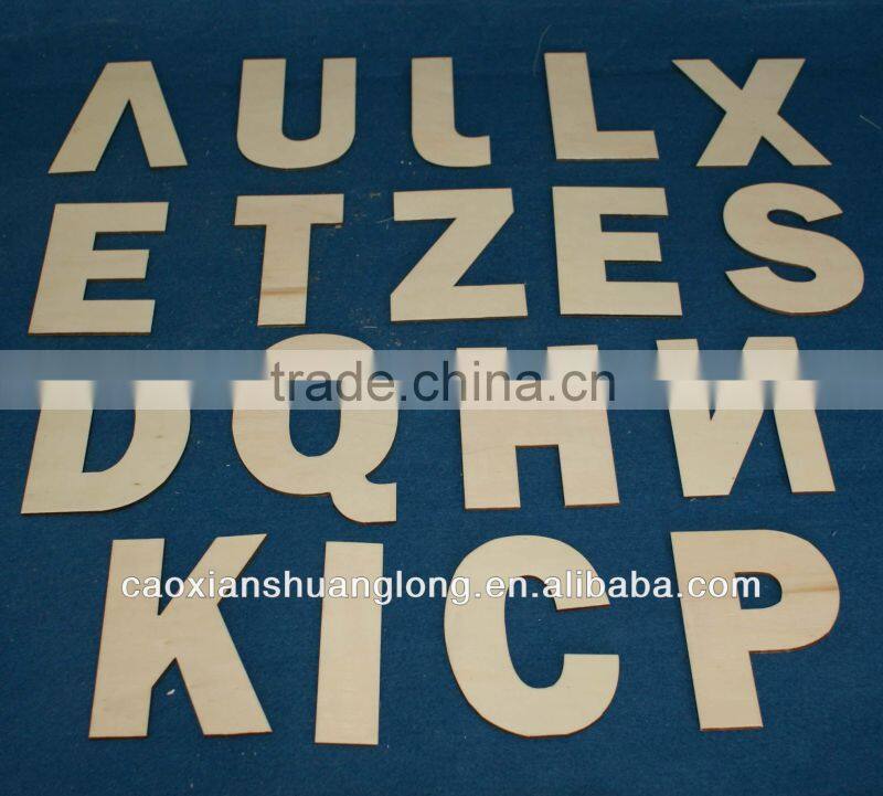 Custom wooden alphabet letter number puzzle toy