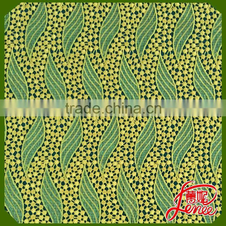 Popular Young Girl Dress Choice Chemical Embroidery Fabric