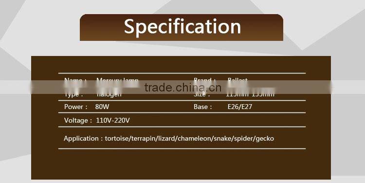 100W Par38 UVB Mercury Reptile Lamp reflector lamps