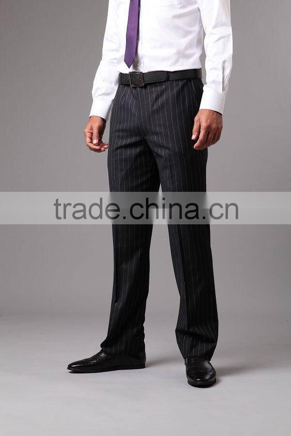 The Classic Black Pinstripe Pants