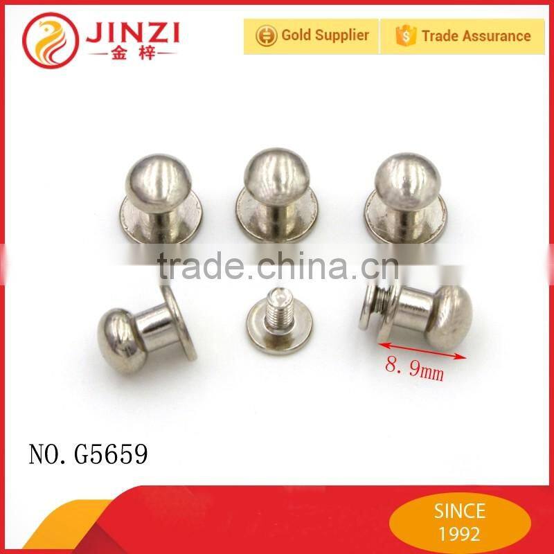 High grade types of metal rivet customized for leather or handbag
