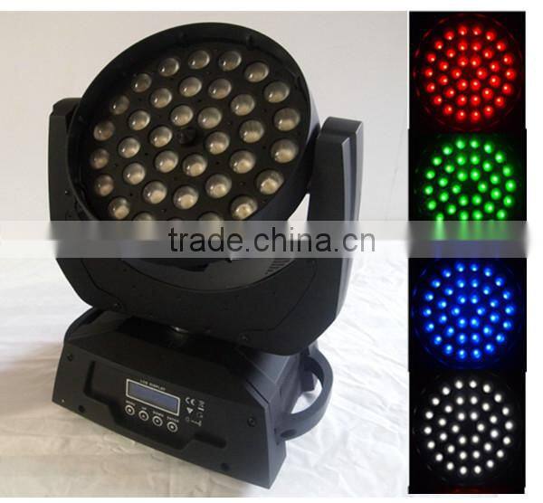 36 pcs 4 in 1 10W RGBW leds 6 pixel wash moving head rotating head light