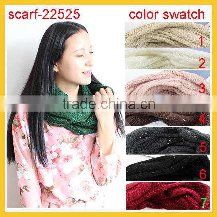 Winter Cable Knitted Scarf