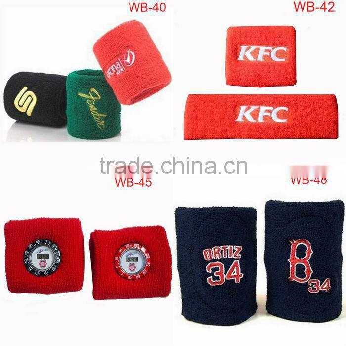 terry cloth sports wristband support