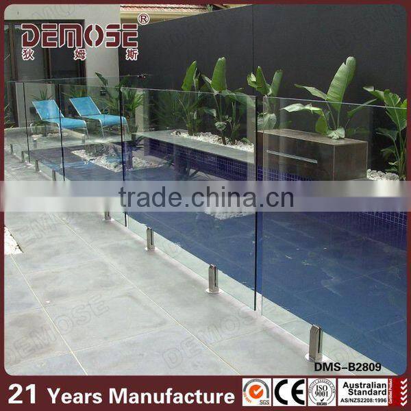 tempered glass fence panels/ glass panel railings