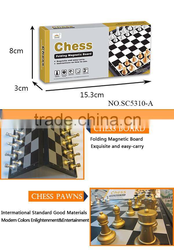 New product novel design 2 in 1 magnetic chess game for sale
