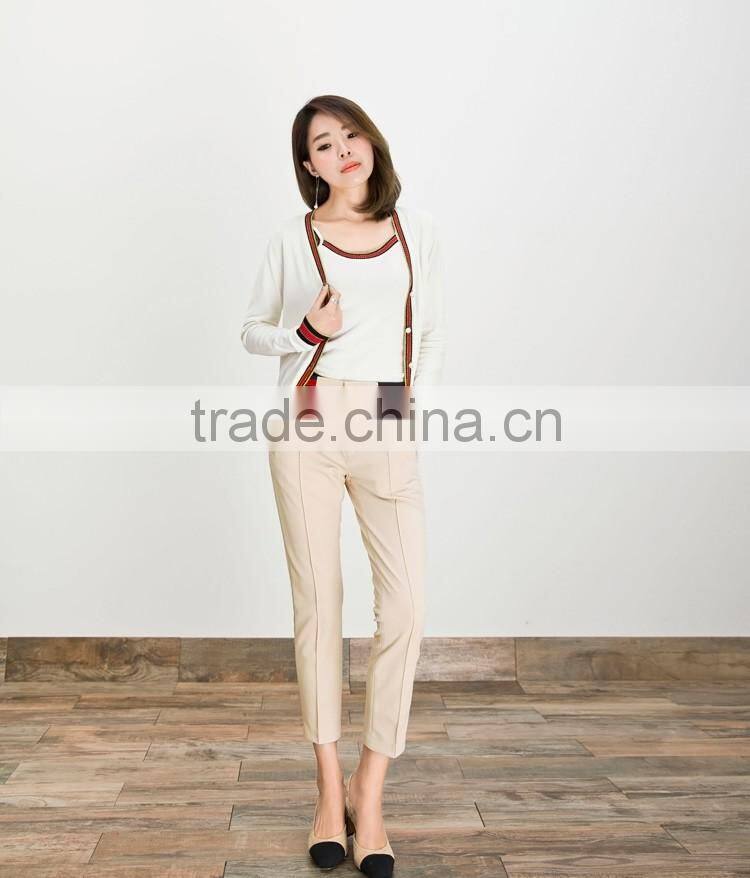 Lady and Woman Vogue Casual Business Thin Pants and Trousers