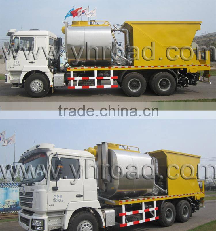 Synchronous chip sealer with 6CBM asphalt tank