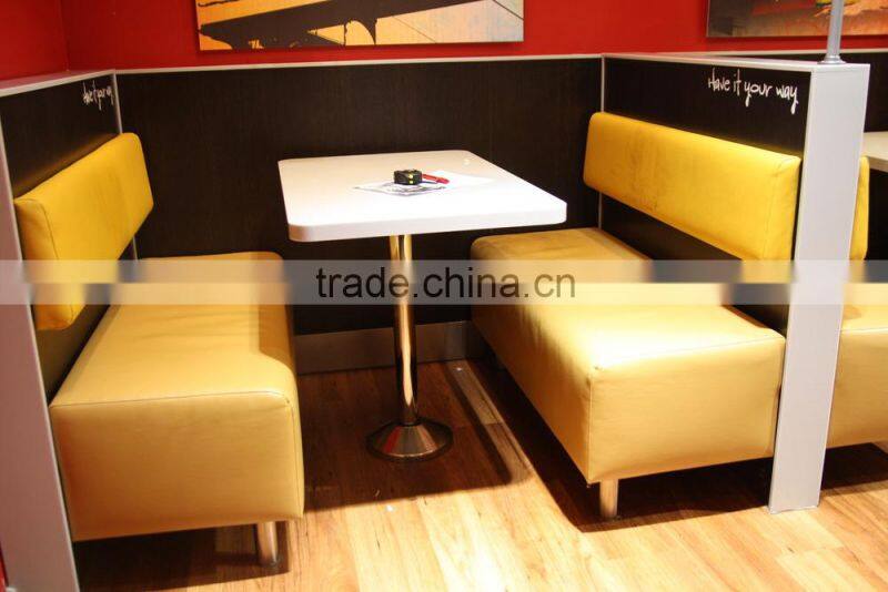Fastfood Pu Leather Dining Sofa DJ-K813A-H