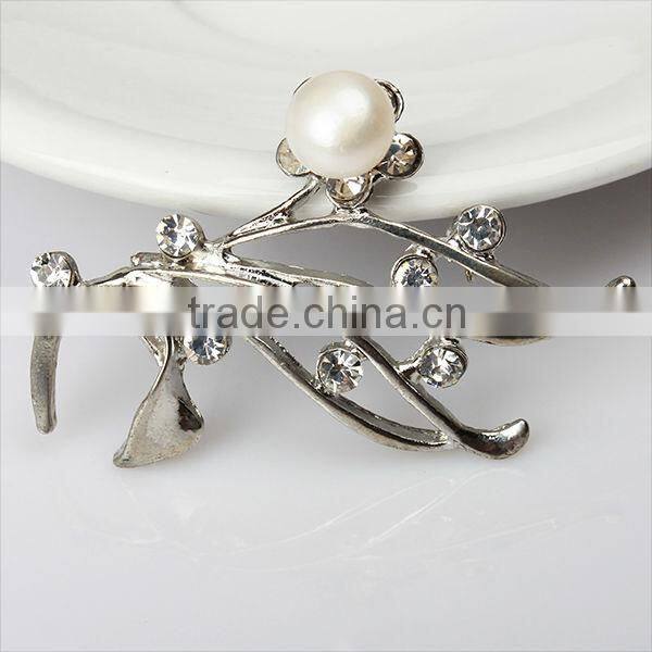 Wholesale bulk brooch real freshwater pearl jewelry in china