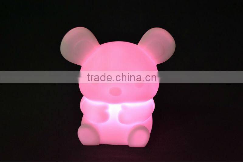 LED light base table decorations for little bear led lamp