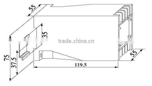 Single phase power factor transmitting instrument