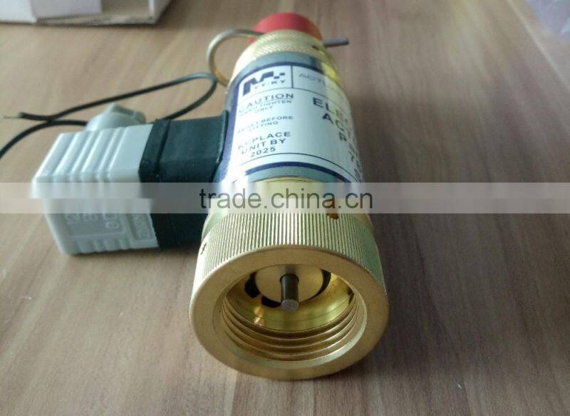 24V DC Electrical solenoid actuator c/w manual strike actuator for FM200 valve