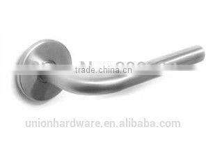 Modern L shape stainless steel door handle with escutcheon 16mm