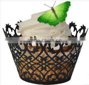black and white cupcake decoration wrapper made in Guangzhou jiawang factory