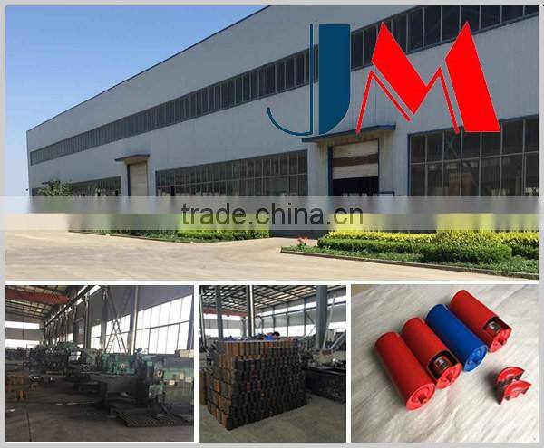 127mm diameter shock absorber conveyor impact idler roller for mining