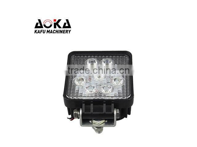 Excavator spare parts 9 LED Bulbs 27 Watts 12V 24V square front lamp