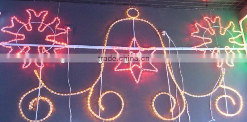 Hot Ce Waterproof Christmas Rope Light Motif Decorative Outdoor Hanging Led Motif Light Ip44 Made In China