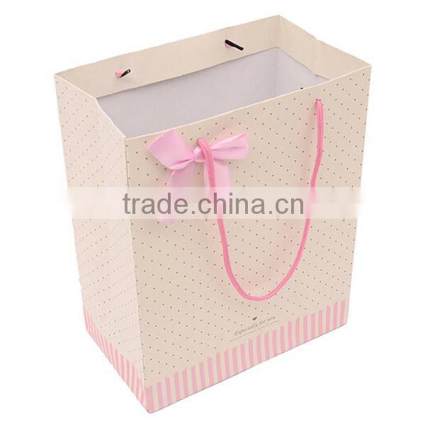 Sweet Light Color Paper Bag With Logo Print