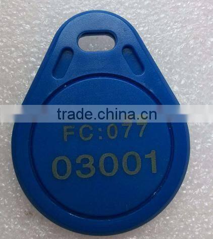 2015 LF T5577 Chip Access Control Rewritable RFID keyfob RFID key tag