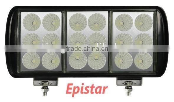 3W each LED,54W Three Row Epistar LED Work Light Bar,LED Mining Bar,for ATV SUV JEEPOffroad Car(SR-TUE3-54A,54W)Spot/Fllod/Combo