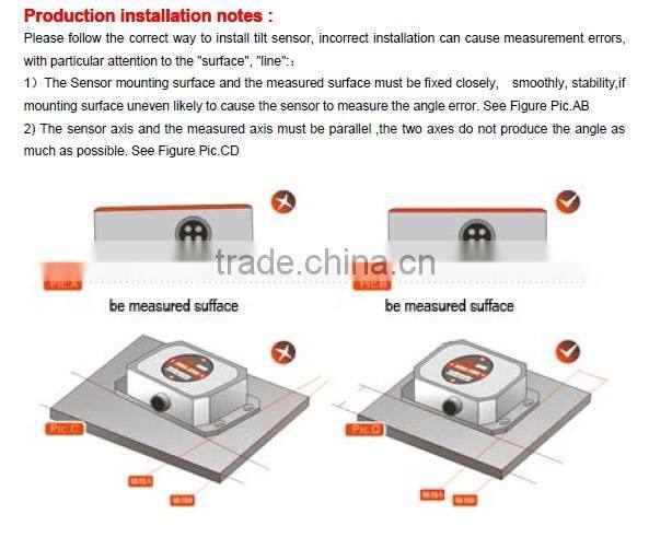 High Precision Digital Tilt sensor For Satellite Positioning Search