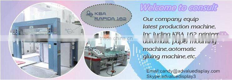 Fashion attractive cardboard wall mount display stand