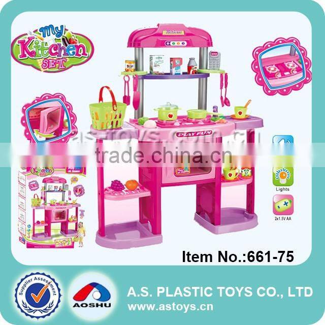 Play At Home fashion new funny toy kitchen storage for girl