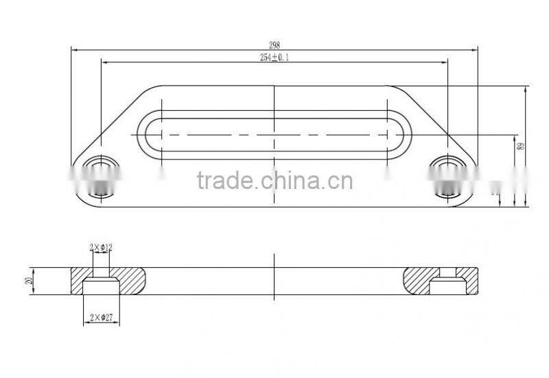 Synthetic Winch Rope SUV Alumimum hawse