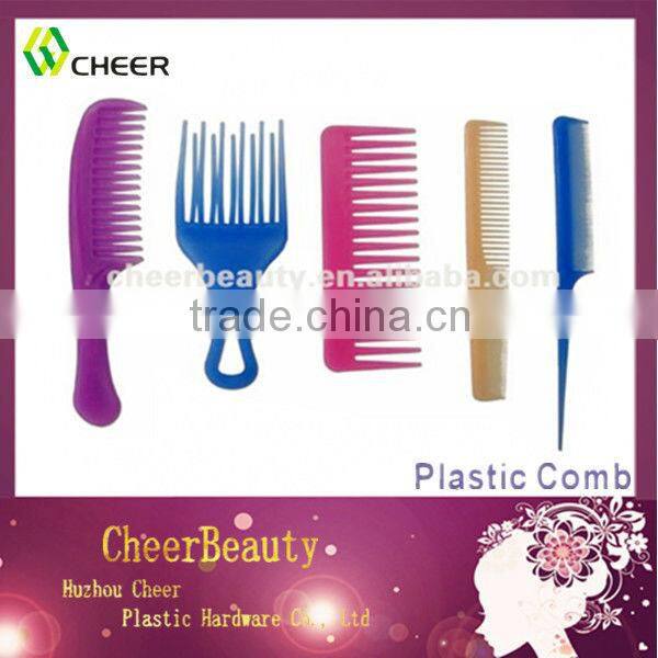 Colored plastic hair comb PC040/comb set /hair combs wholesalers